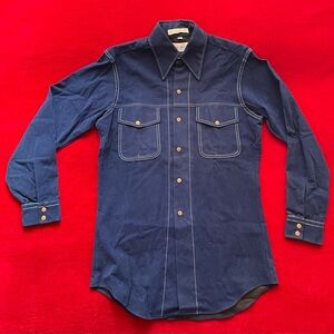 Mr. Witt Men's Long Sleeve Vintage Long Sleeve Rockabilly Western Shacket Sz: S